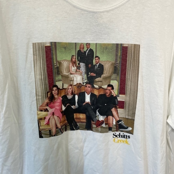 Schitts Creek White Crew T-Shirt - Picture 3 of 4